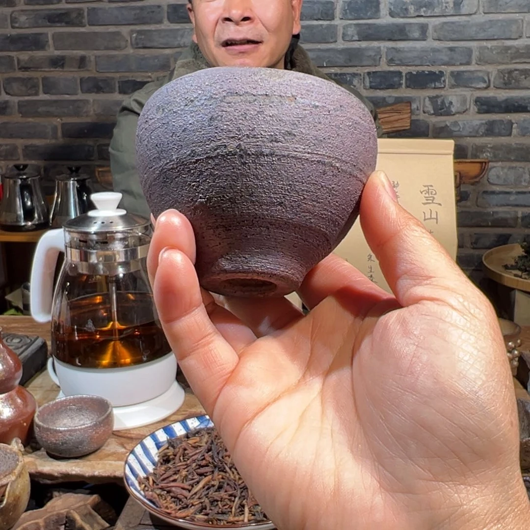 杯子黎*兮云南陶泥柴烧茶具