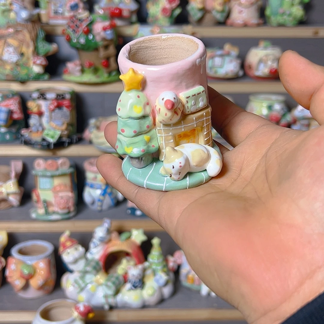 萌****老梧家的手工多肉花盆