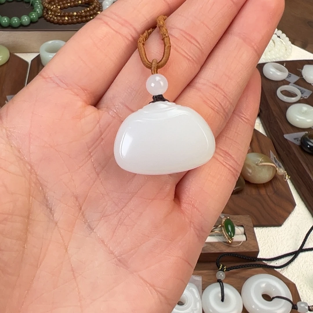 和田玉（白玉）未镶嵌颈饰13.8g