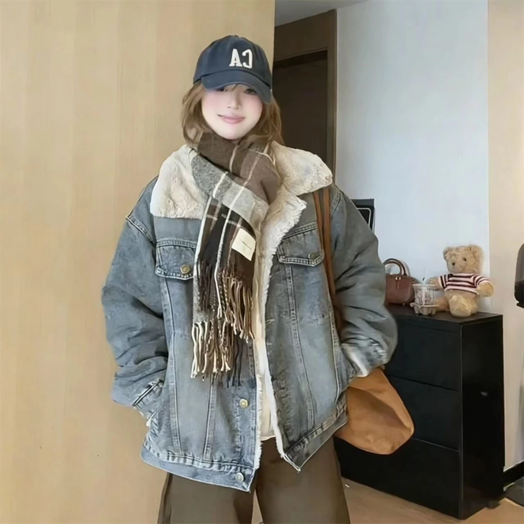 芊芊推荐~451-500新款百搭休闲潮流男女款水洗复古牛仔外套