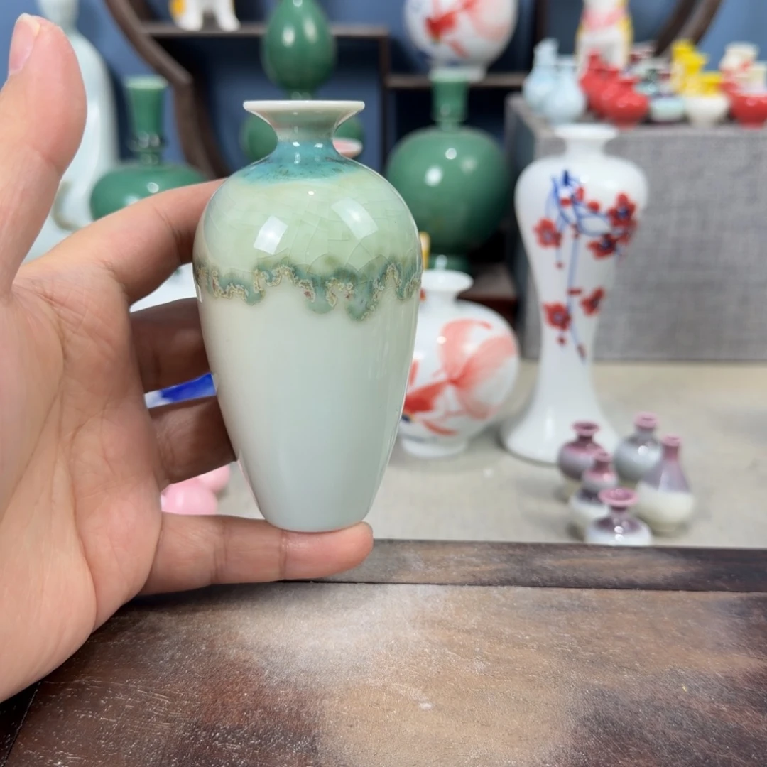 陶瓷手工小花器摆件