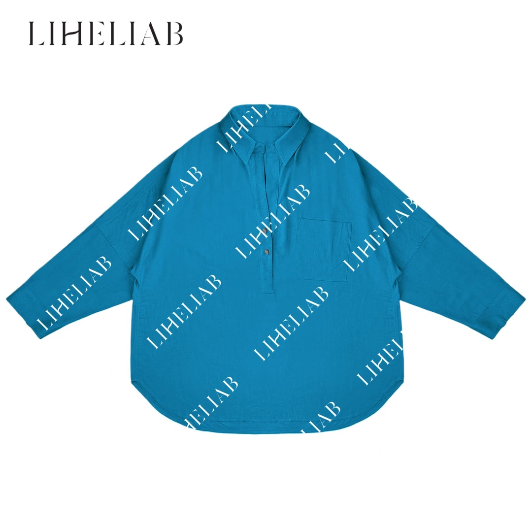 宝儿家 / 新氧衬衫 气质时尚优雅v领防晒透气出游宽松显瘦衬衫