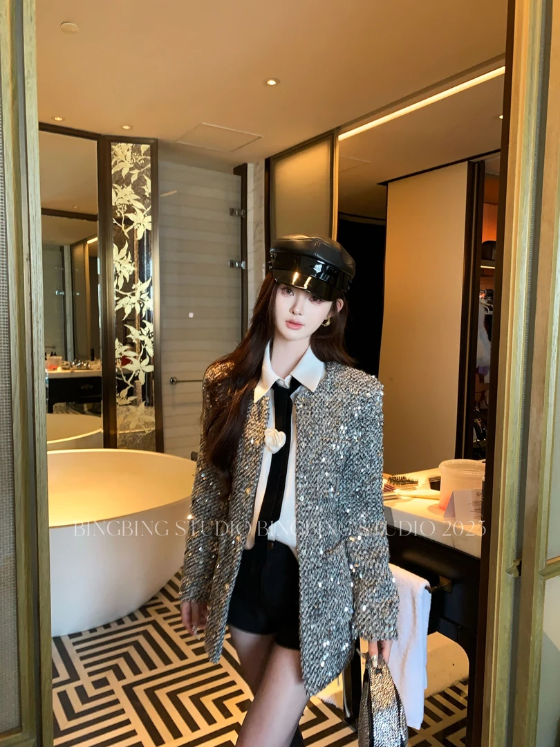 冰冰「上东区名媛」小香风外套预BBQ5XXF2652