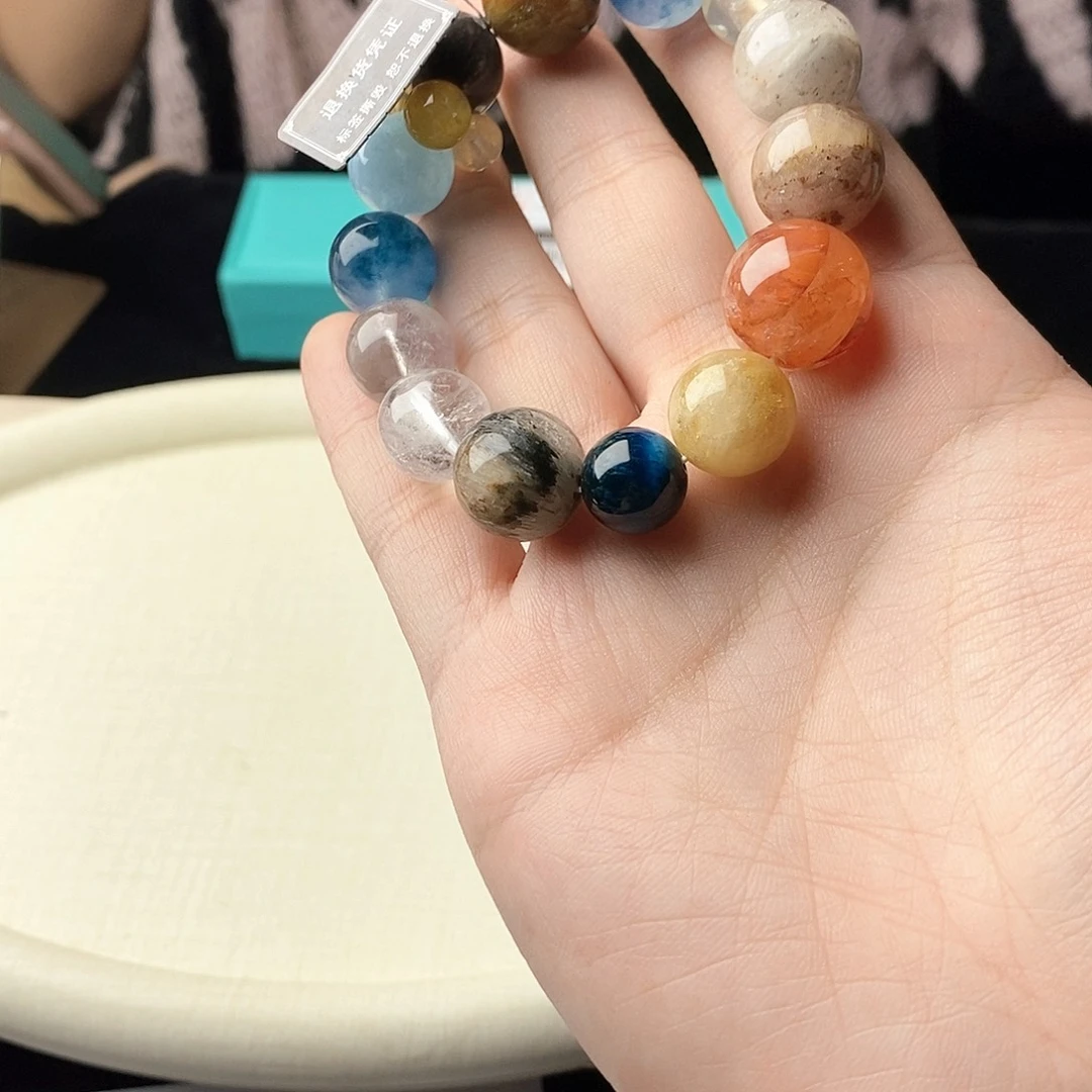 银S925镀金镶嵌手链水晶