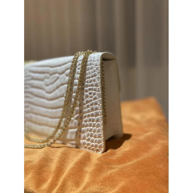 HIRMRIS手工真皮包23-550952-喜马拉雅白  蛇面宝白色