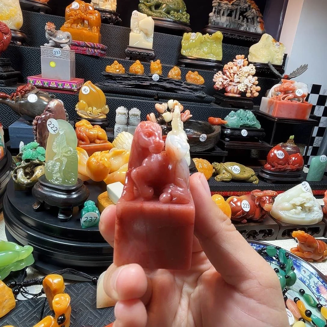寿山石印石马上有米