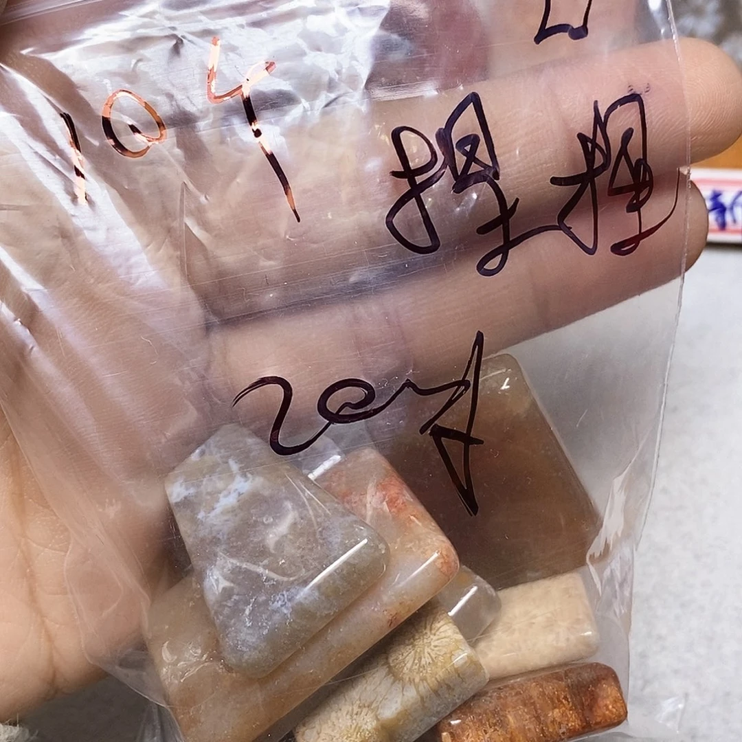 硅化玉颈饰未镶嵌捏*～