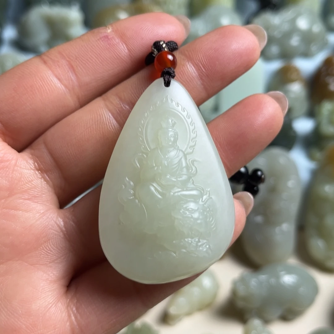 和田玉未镶嵌挂件