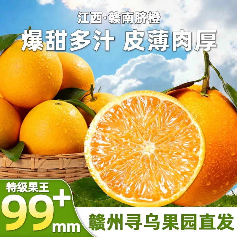 江西赣州10斤橙子赣南脐橙新鲜手剥水果现摘应当季手剥水果东方