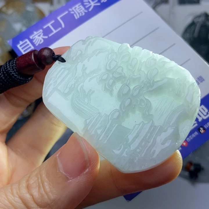 翡翠未镶嵌挂件翡翠