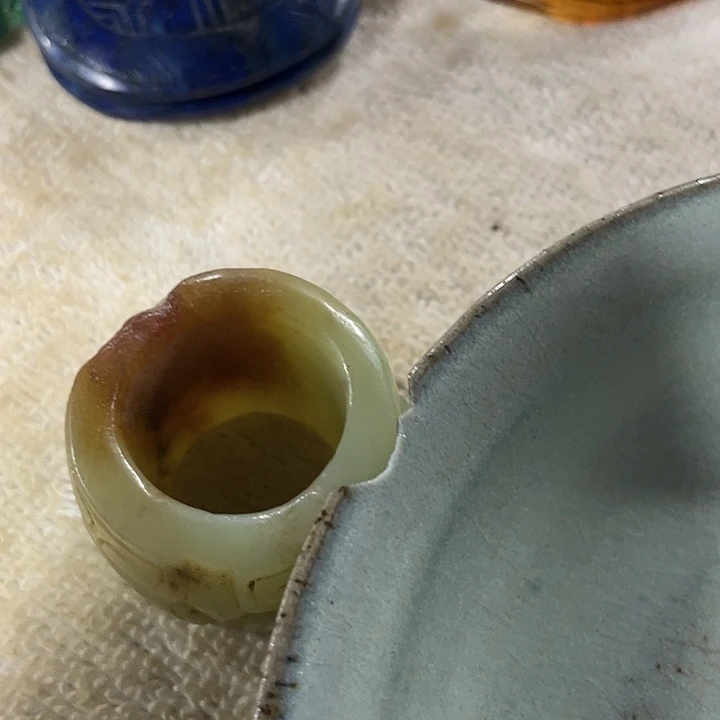 黄***一瓷器摆件瓷器摆件