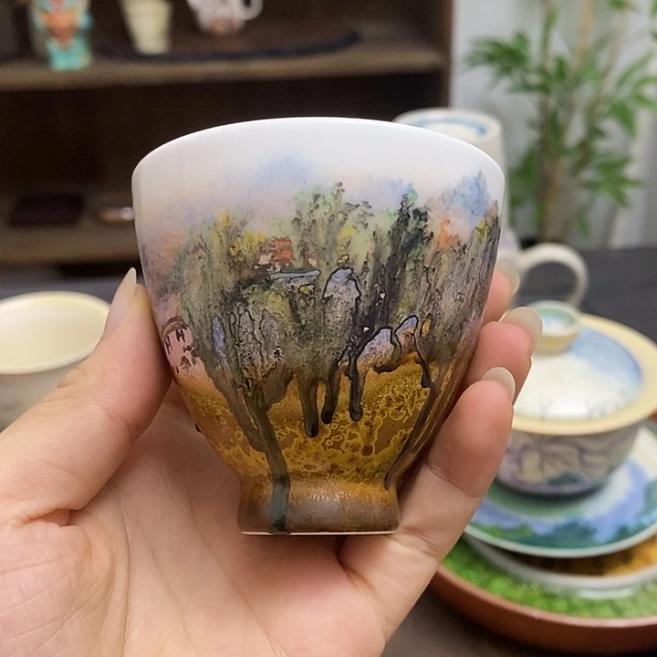 新品手工手绘柴烧88