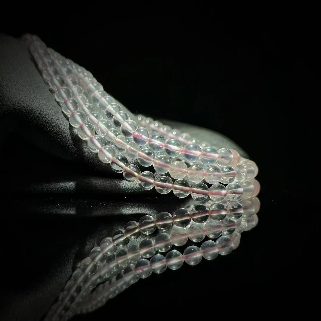 【缪老师严选】SJ1373 粉色水晶多圈手链 多样性发其一