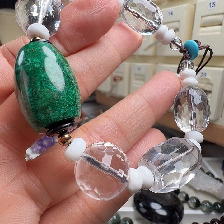 未镶嵌手链水晶天然白水晶