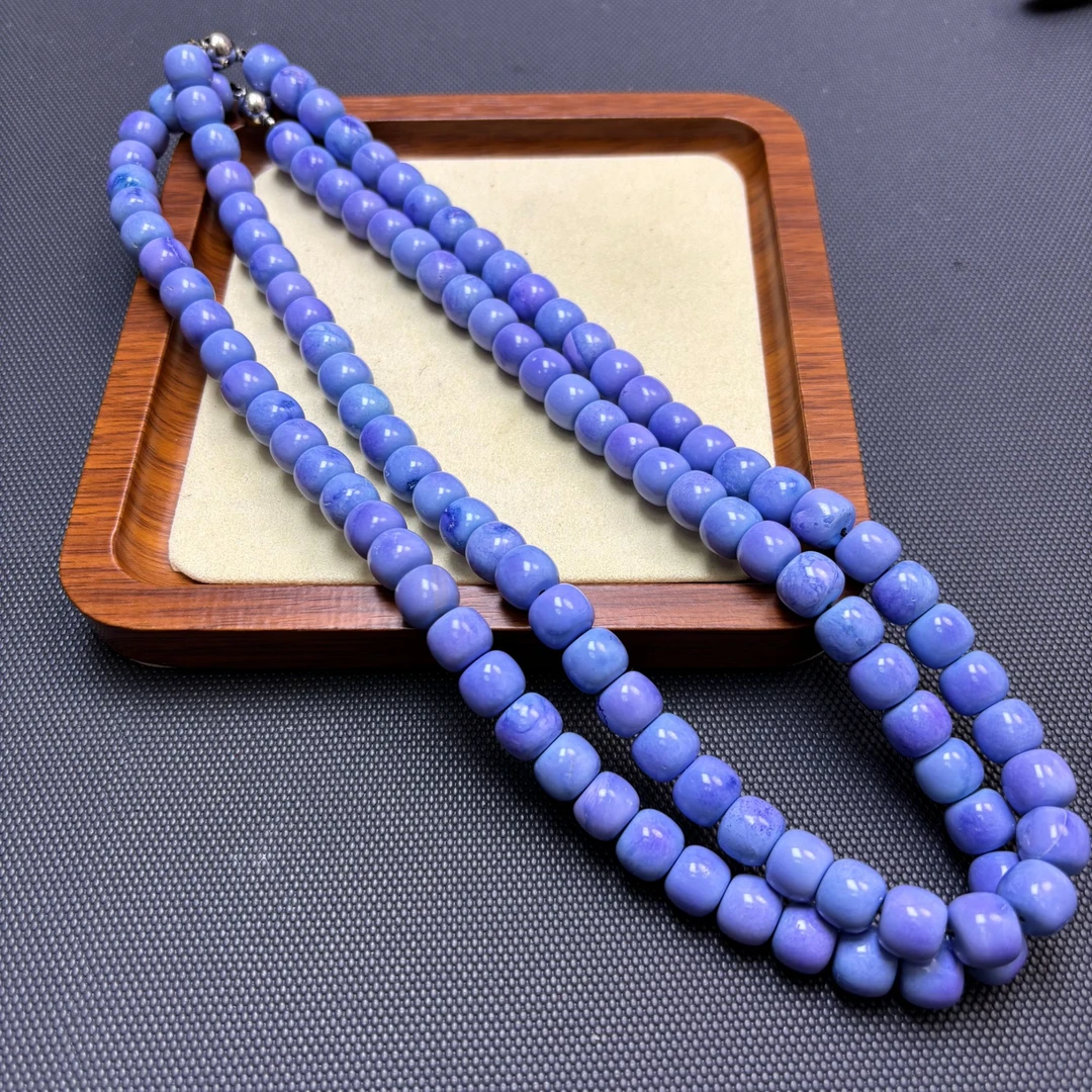 非金属珐琅项链 浅紫色1.0mi项链  H100