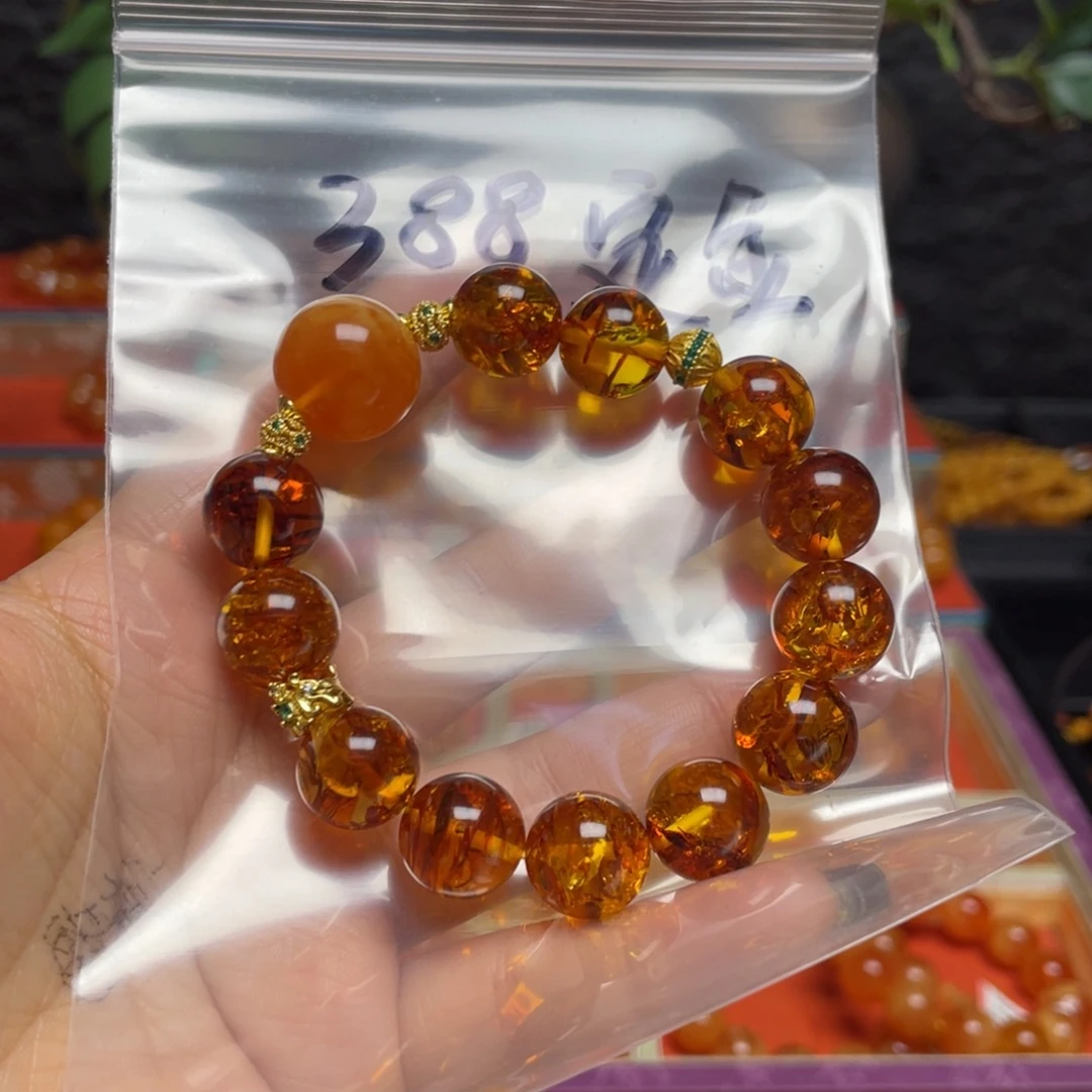 木****琥珀未镶嵌手链手串