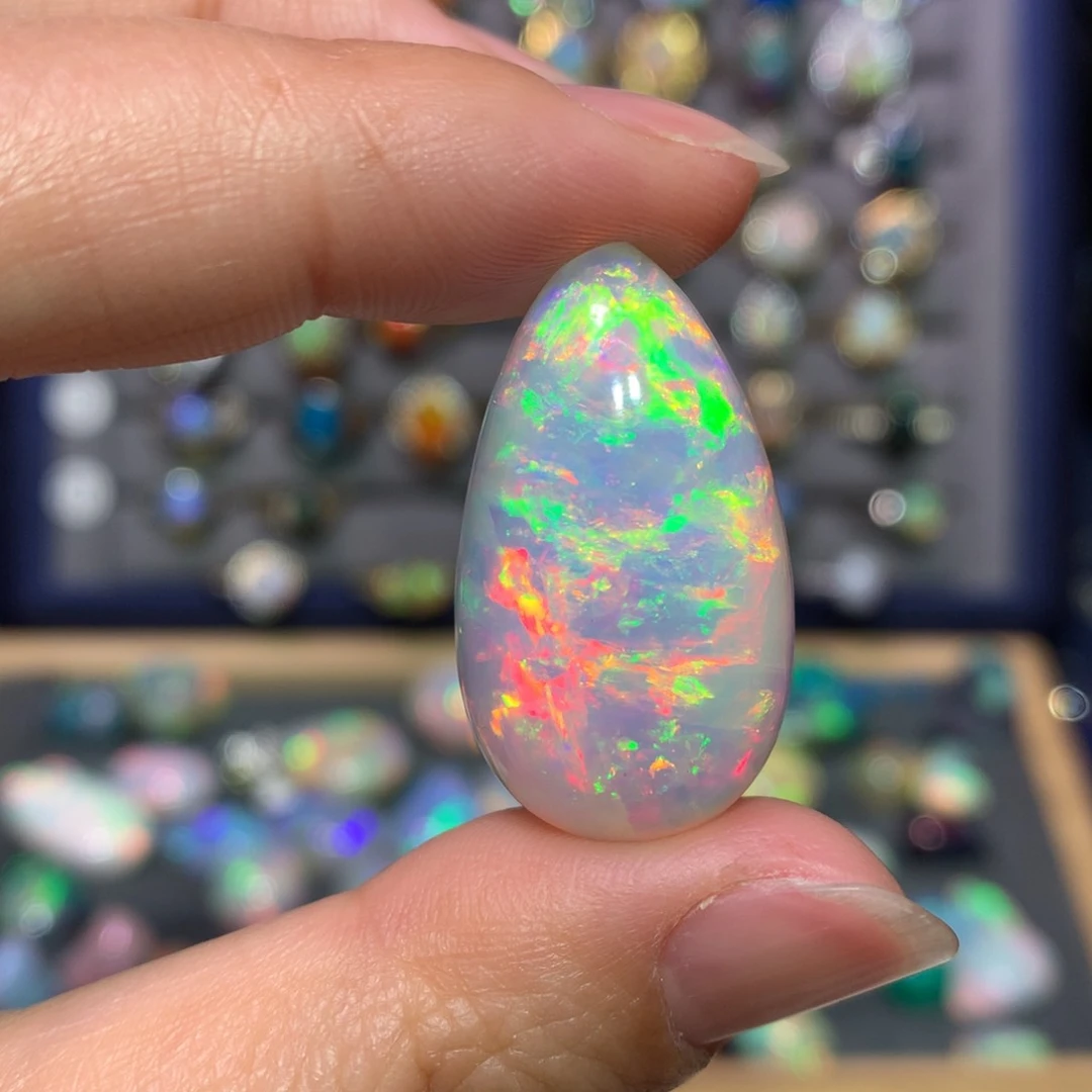 欧泊银S925镶嵌裸石定制