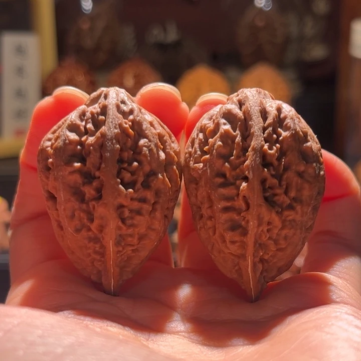 吊坠文玩核桃莲花蚂蚁锤73