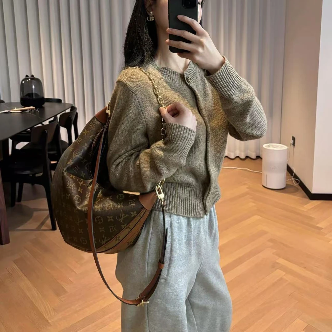 99新 LouisVuitton/路易威登 18672811 大月亮hobo 38*30*10