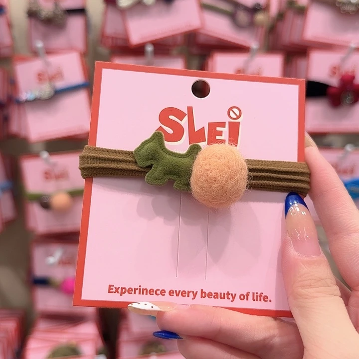 棕色绳绿色狗面膜圈