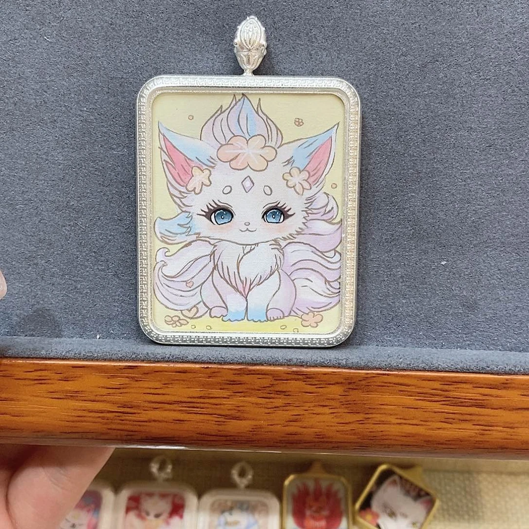 织绣纯手绘 可爱版小狐