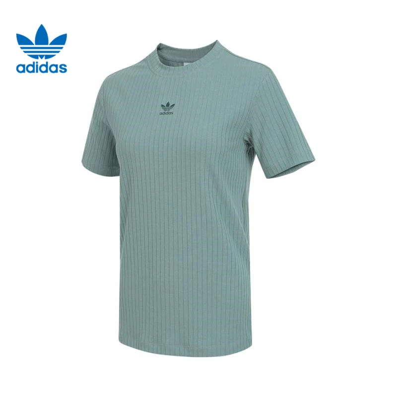 adidas阿迪达斯女子ESS WR TEE针织无领短T恤JD1490