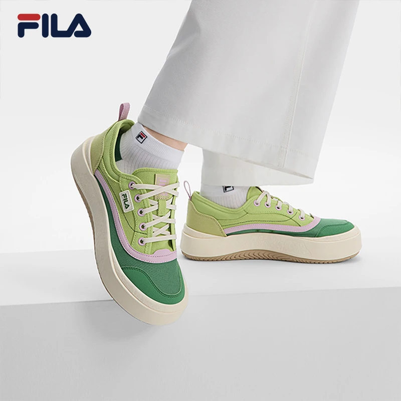 Fila/斐乐夏季女鞋【透气百搭水母鞋】休闲低帮帆布鞋  F12W521302F
