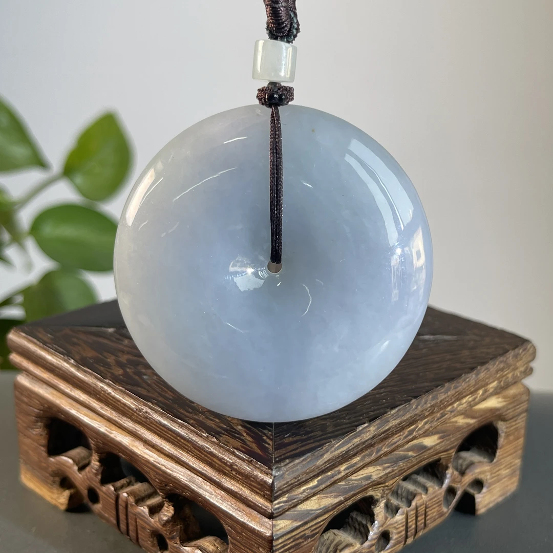 JCW09-105  天然翡翠缅甸A货 平安扣