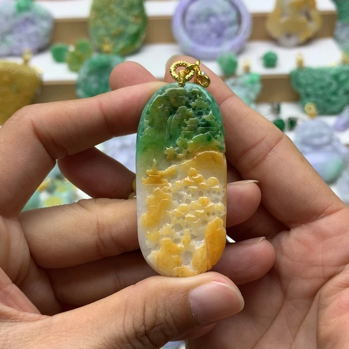 颈饰未镶嵌翡翠翡翠