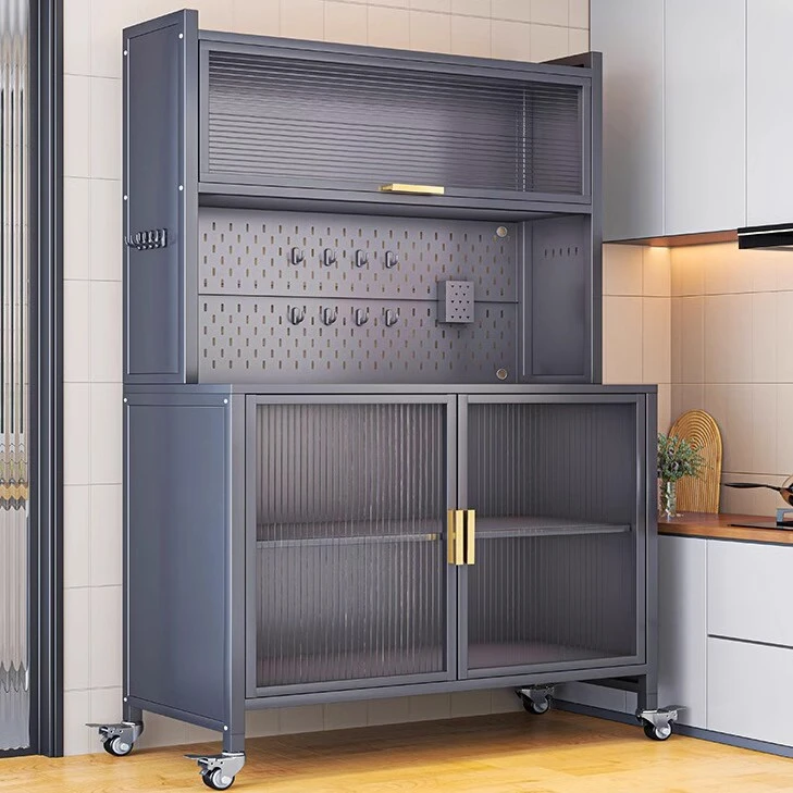 厨房置物架餐边储物柜落地多层烤箱微波炉锅电器多功能收纳橱柜子
