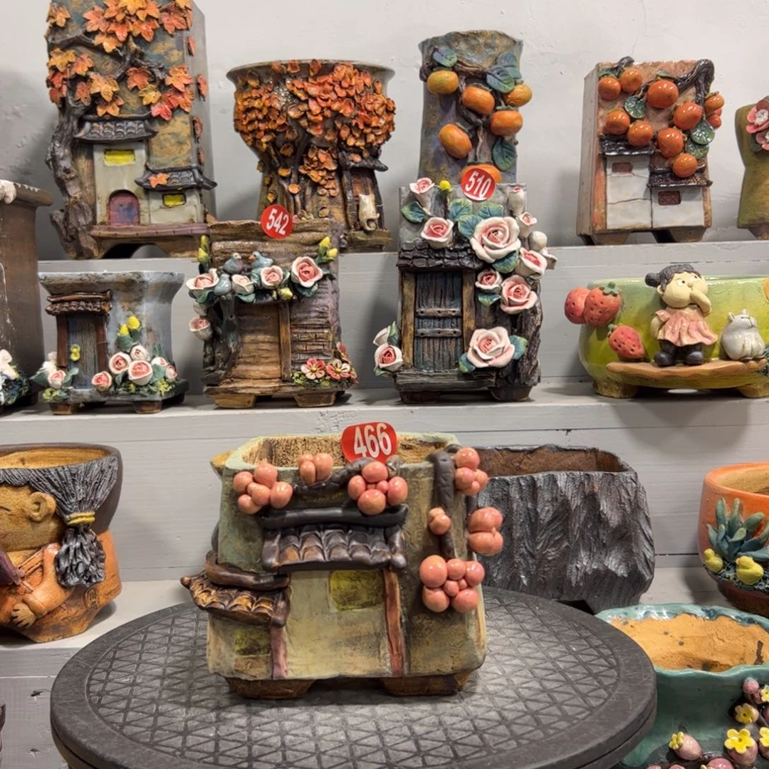 微瑕466 号陶然花器手工花盆