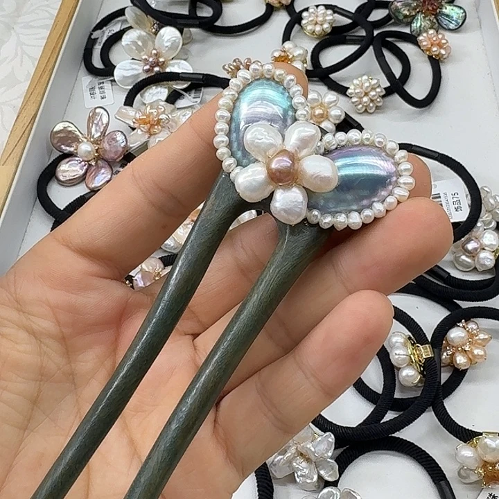 ꧁***꧂未镶嵌淡水珍珠发饰