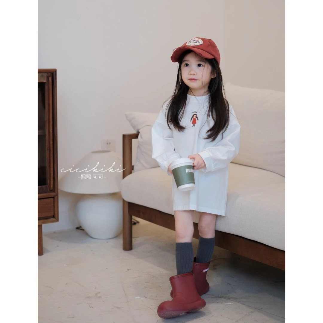【吉米】2025儿童春秋新款女孩圆领童装长袖T恤 熙熙可可TX2523
