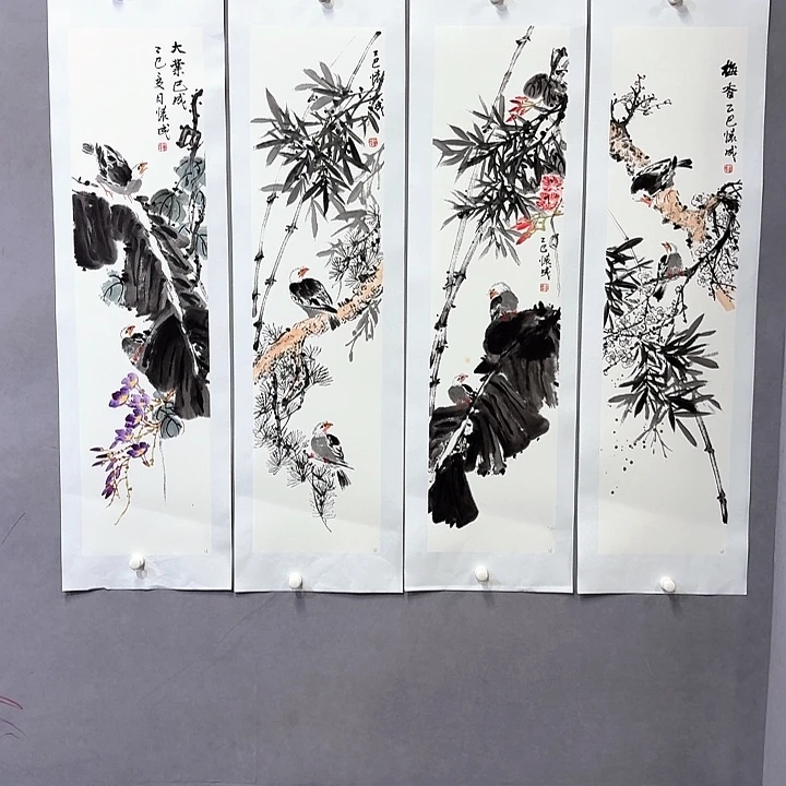 国画亲笔手绘放心去藏