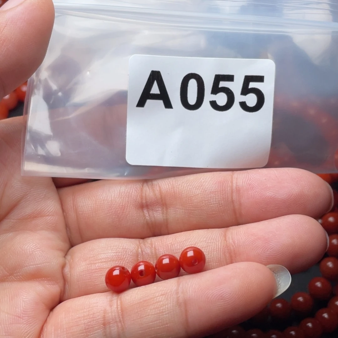 清***军未镶嵌手链南红玛瑙