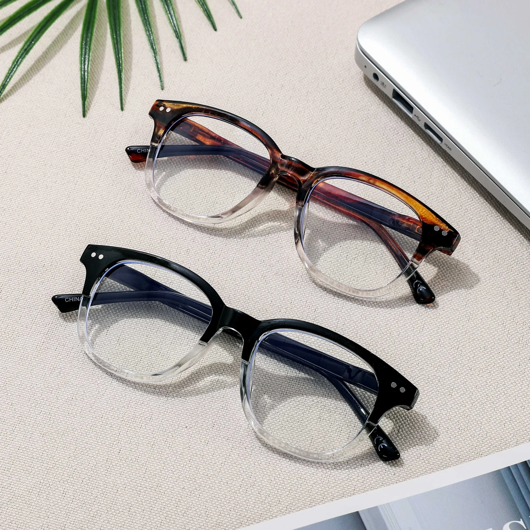 高品质防蓝光辐射PC材质镜架老花眼镜51714
