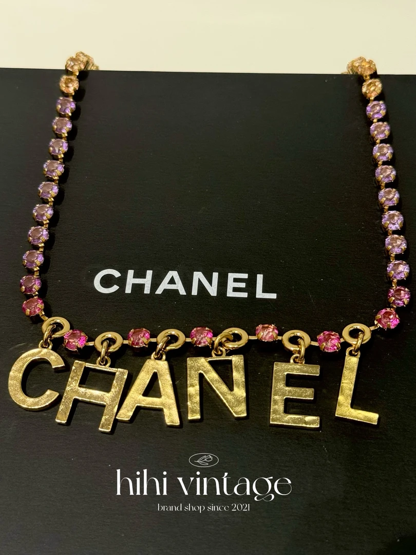 99新 Chanel/香奈儿 Chanel 24C 字母彩钻项链/14087160