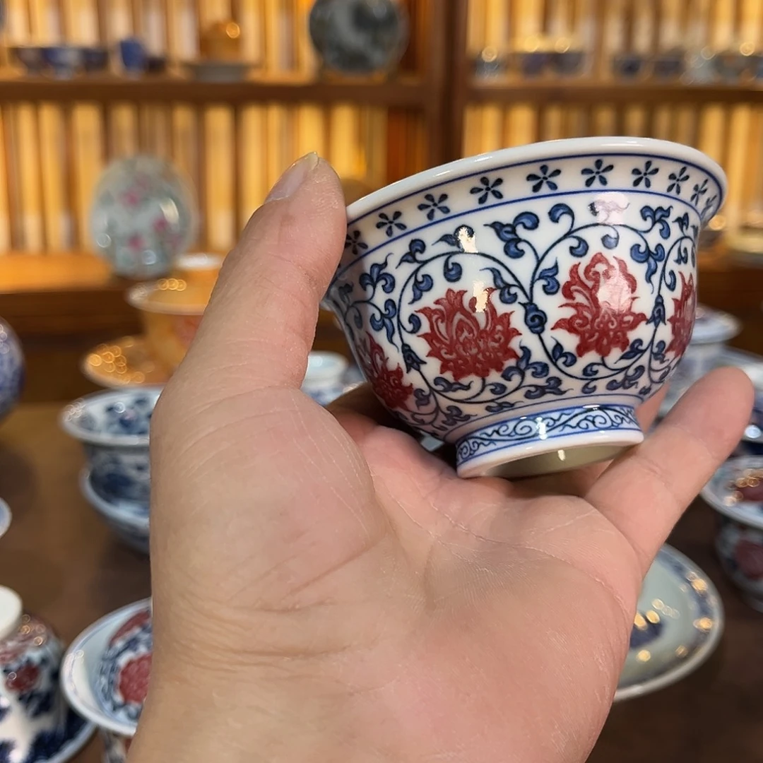 錡镇堂手工手绘压手杯