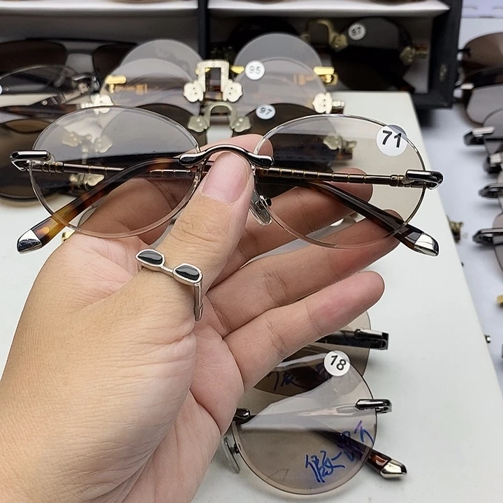 分体式天然水晶眼镜71e