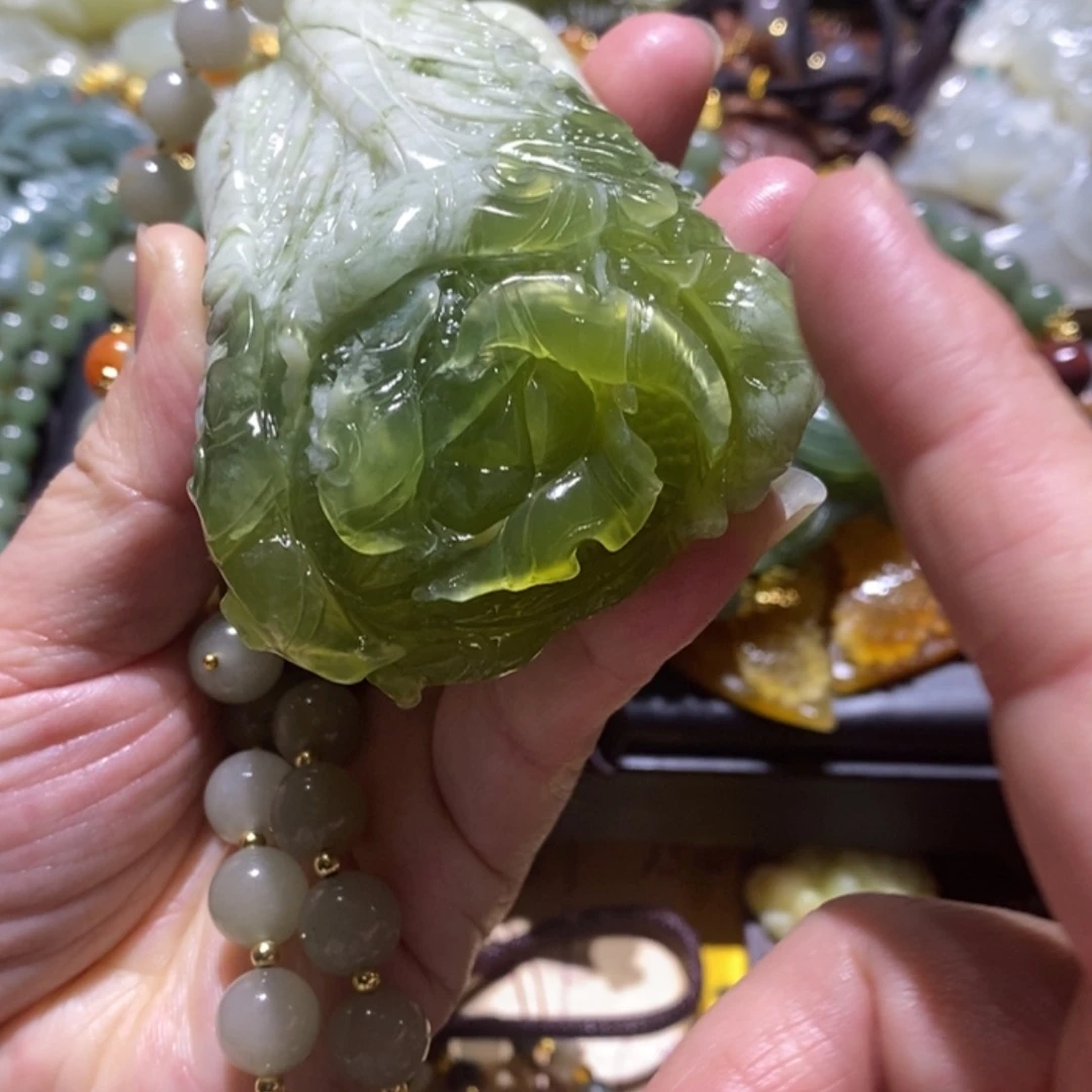 【闪购商品】岫玉毛衣链未镶嵌