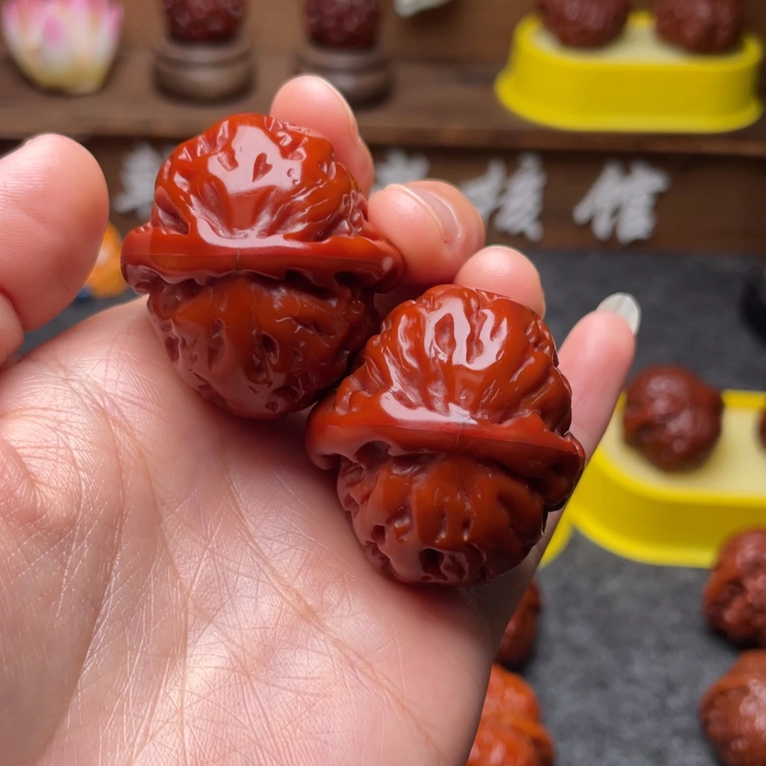 文玩核桃吊坠文玩核桃 手把件 百年 36