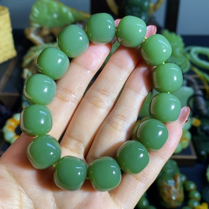 和田玉套链未镶嵌安****9