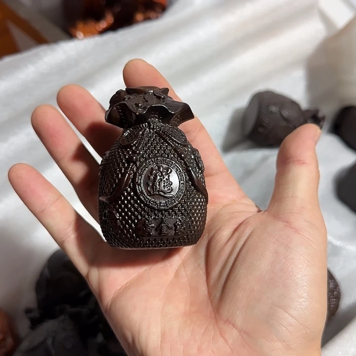木黑檀木8钱袋一个
