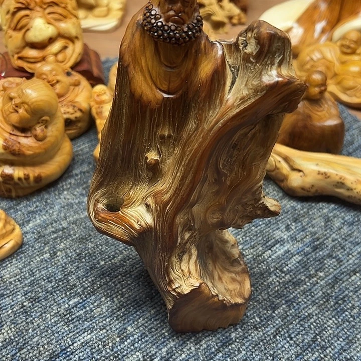 柏木太行崖柏手把摆件