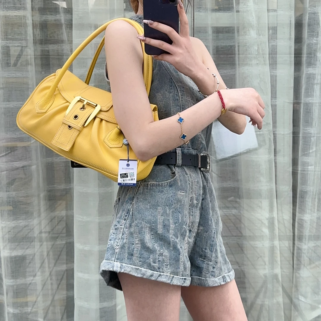 99新 Celine/思琳 小鸡黄腋下手提包 TH529