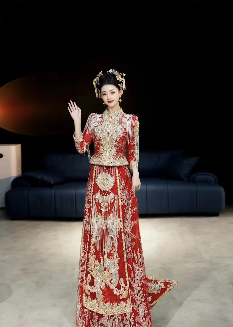 （厂家）直播链接，婚纱礼服秀禾拿货