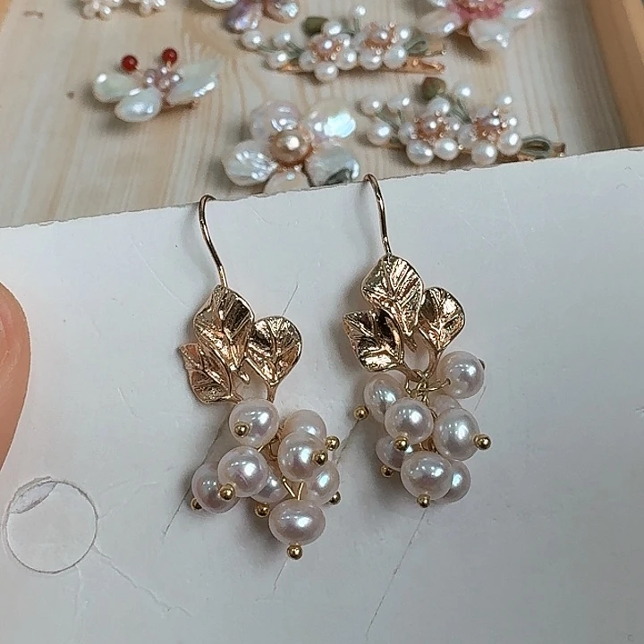 耳饰未镶嵌淡水珍珠