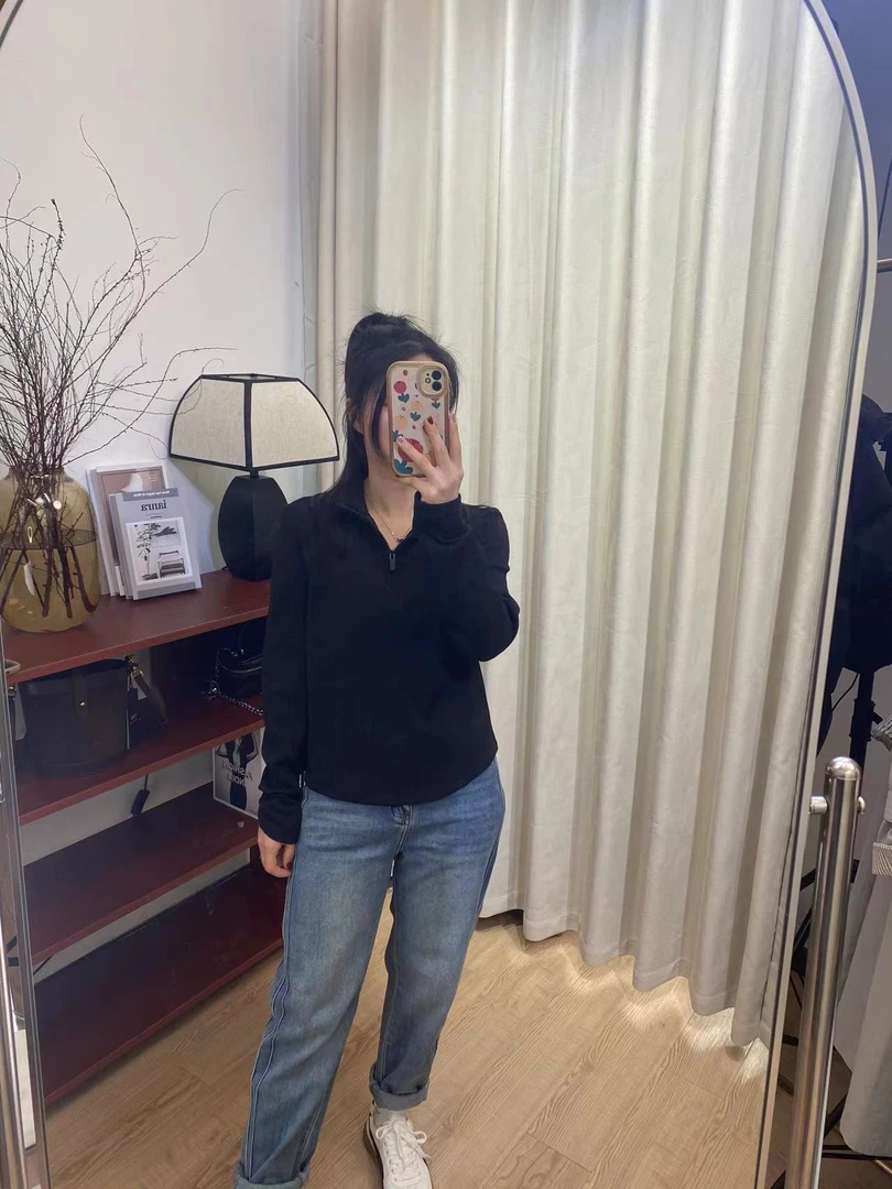 【慧慧精选】春季新品 小翻领长袖衫