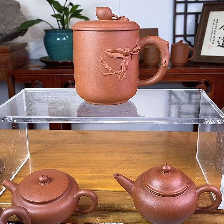 茶杯紫砂赵庄红泥零添加