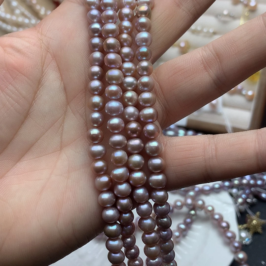 淡水珍珠6-7未镶嵌x13项链